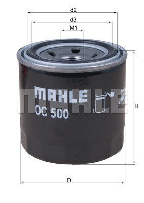 Ölfilter Mahle Original OC 500 von Mahle Original