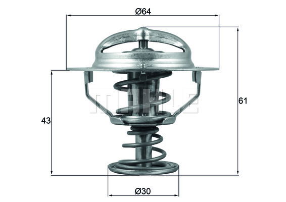 Thermostat, Kühlmittel Mahle Original TX 178 78D von Mahle Original