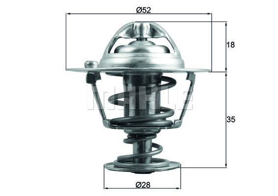 Thermostat, Kühlmittel Mahle Original TX 184 78D Thermostat, Kühlmittel Mahle Original TX 184 78D von Mahle Original