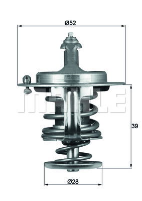 Thermostat, Kühlmittel Mahle Original TX 71 82D Thermostat, Kühlmittel Mahle Original TX 71 82D von Mahle Original