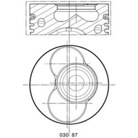 Kolben MAHLE 030 87 02 von Mahle