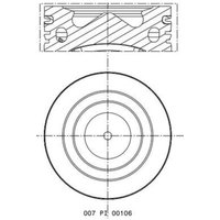 Kolben MAHLE 007 PI 00106 001 von Mahle