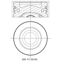 Kolben MAHLE 028 PI 00100 002 von Mahle