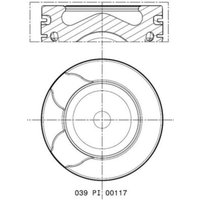 Kolben MAHLE 039 PI 00117 000 von Mahle