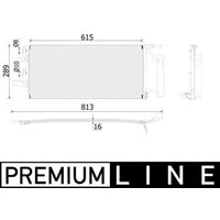 Kondensator, Klimaanlage BEHR MAHLE AC 893 000P von Mahle