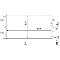 Kondensator, Klimaanlage BEHR MAHLE AC 102 000S von Mahle