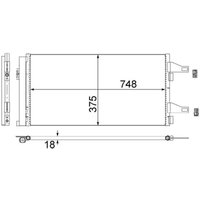 Kondensator, Klimaanlage MAHLE AC 363 000S Kondensator, Klimaanlage MAHLE AC 363 000S von Mahle