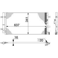 Kondensator, Klimaanlage MAHLE AC 4 000S von Mahle