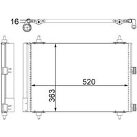 Kondensator, Klimaanlage MAHLE AC 447 000S von Mahle