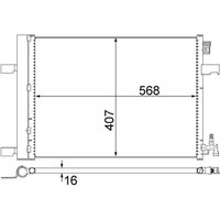 Kondensator, Klimaanlage MAHLE AC 636 000S von Mahle