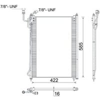 Kondensator, Klimaanlage MAHLE AC 285 000S von Mahle