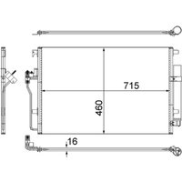 Kondensator, Klimaanlage MAHLE AC 553 001S von Mahle