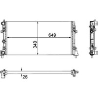 Kühler, Motorkühlung MAHLE CR 1096 000P Kühler, Motorkühlung MAHLE CR 1096 000P von Mahle