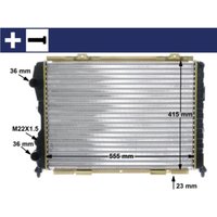 Kühler, Motorkühlung BEHR MAHLE CR 1408 000S von Mahle