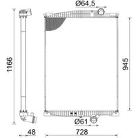 Kühler, Motorkühlung BEHR MAHLE CR 2096 000S von Mahle