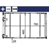 Kühler, Motorkühlung MAHLE CR 526 000S Kühler, Motorkühlung MAHLE CR 526 000S von Mahle