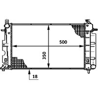 Kühler, Motorkühlung BEHR MAHLE CR 643 000S von Mahle