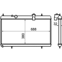 Kühler, Motorkühlung MAHLE CR 801 000S Kühler, Motorkühlung MAHLE CR 801 000S von Mahle