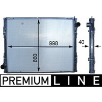 Kühler, Motorkühlung MAHLE CR 916 000P von Mahle