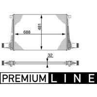 Ladeluftkühler BEHR MAHLE CI 220 000P von Mahle