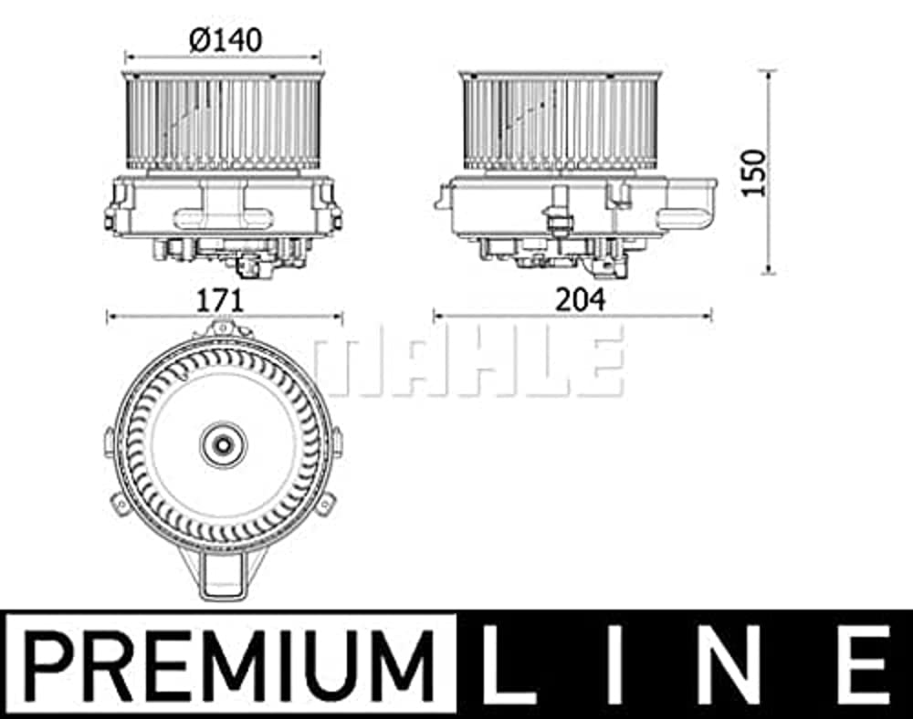 MAHLE AB 284 000P Innenraumgebläse u.a. passend für BMW 5 (G30/ F90) MAHLE AB 284 000P Innenraumgebläse u.a. passend für BMW 5 (G30/ F90) von MAHLE