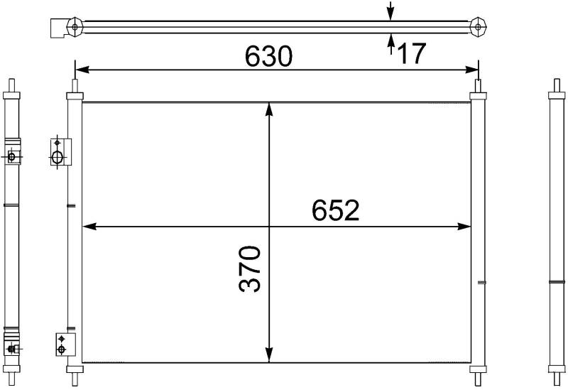 MAHLE AC 755 000S A/C-Kondensator von MAHLE