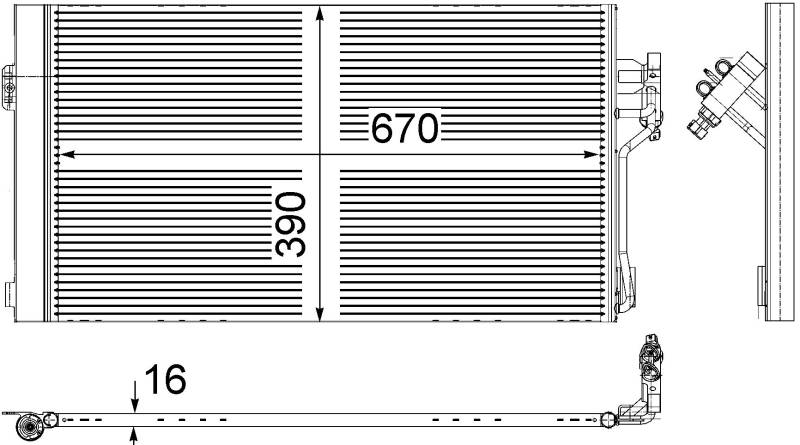 MAHLE AC 761 000S A/C-Kondensator von MAHLE
