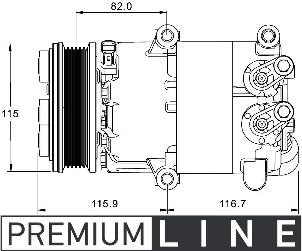 MAHLE ACP 1332 000P A/C-Kompressor BEHR PREMIUM LINE von MAHLE