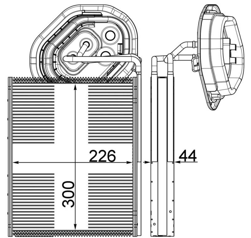 MAHLE AE 3 000P Verdampfer BEHR PREMIUM LINE von MAHLE