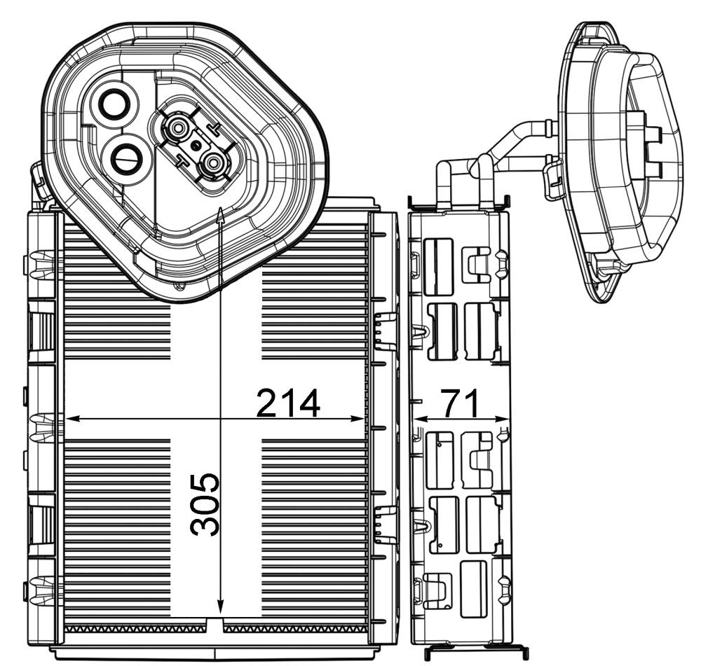 MAHLE AE 4 000P Verdampfer Klimaanlage u.a. passend für MERCEDES S-KLASSE (W222/ V222/ X222) von MAHLE