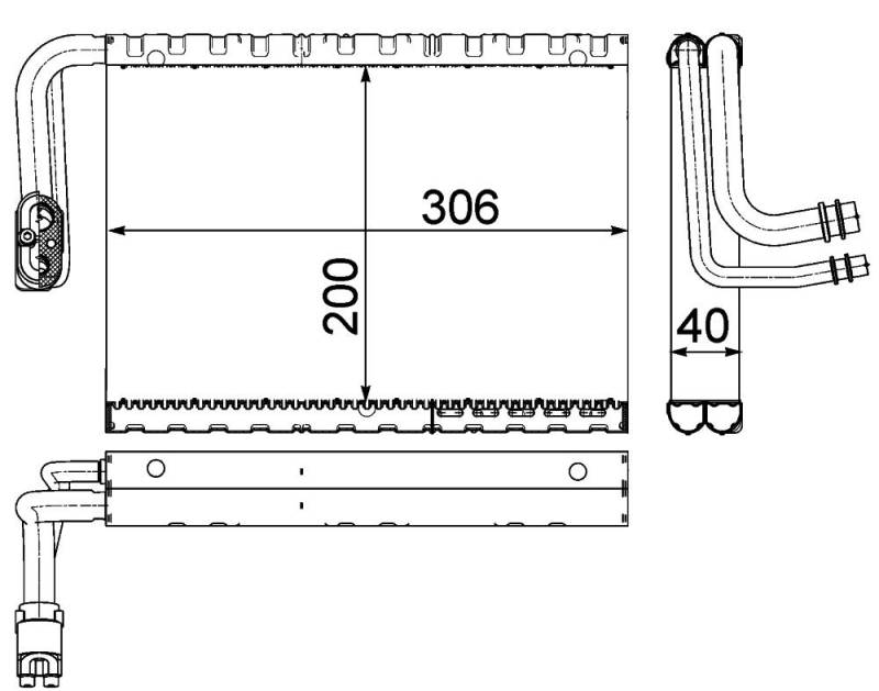 MAHLE AE 92 000P Verdampfer Klimaanlage u.a. passend für MERCEDES E-KLASSE (W212) von MAHLE