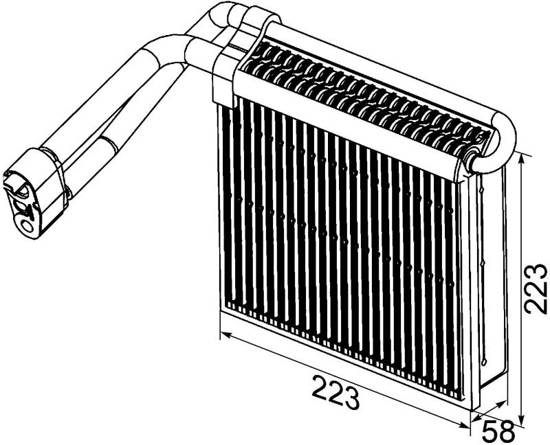 MAHLE AE 98 000P Verdampfer Klimaanlage u.a. passend für FORD C-MAX (DM2) von MAHLE