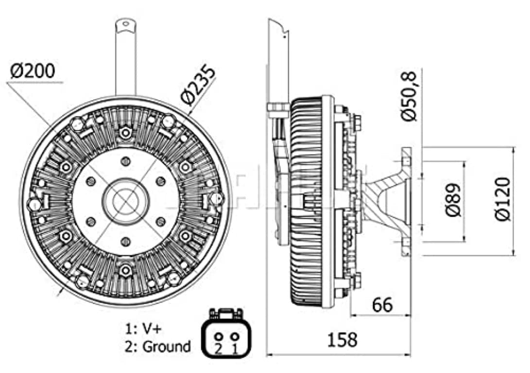 MAHLE CFC 18 000S Kupplung Kühlerlüfter elektronisch u.a. passend für RENAULT TRUCKS MAGNUM MAHLE CFC 18 000S Kupplung Kühlerlüfter elektronisch u.a. passend für RENAULT TRUCKS MAGNUM von MAHLE