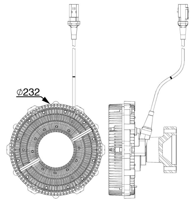 MAHLE CFC 251 000P Kupplung Kühlerlüfter 6 polig u.a. passend für CATERPILLAR von MAHLE