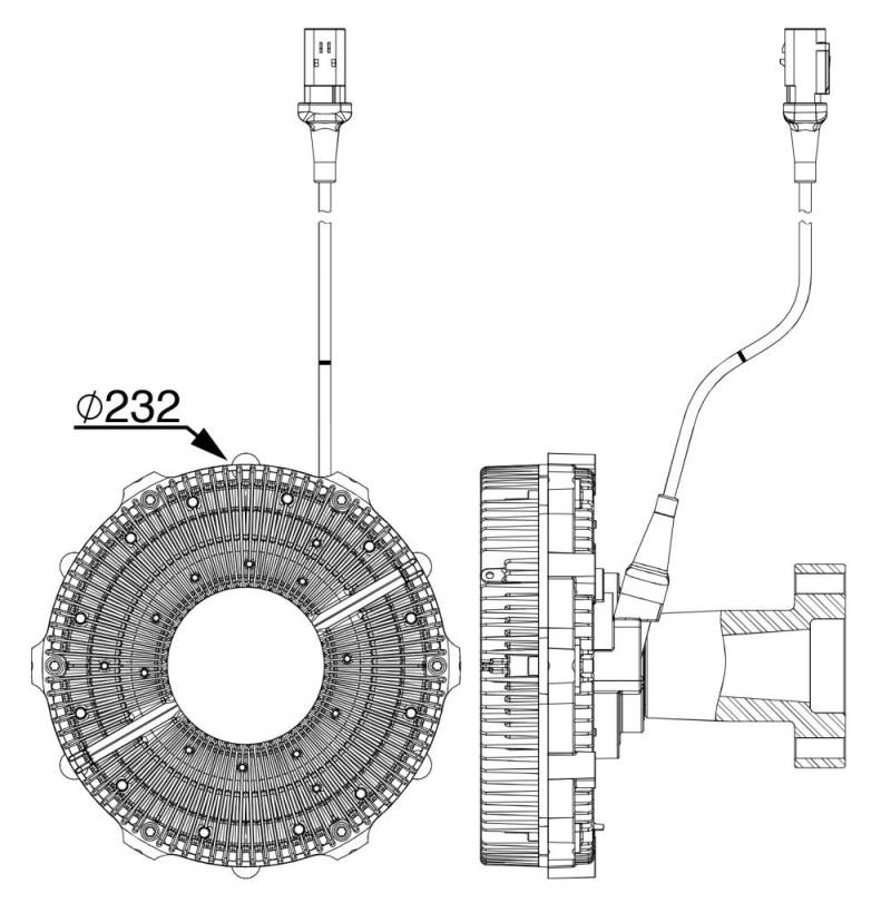 MAHLE CFC 252 000P Kupplung Kühlerlüfter 6 polig u.a. passend für CATERPILLAR von MAHLE