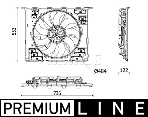 MAHLE CFF 542 000P Kühlmittelkühler-/Kondensator-Lüfter PREMIUM LINE von MAHLE