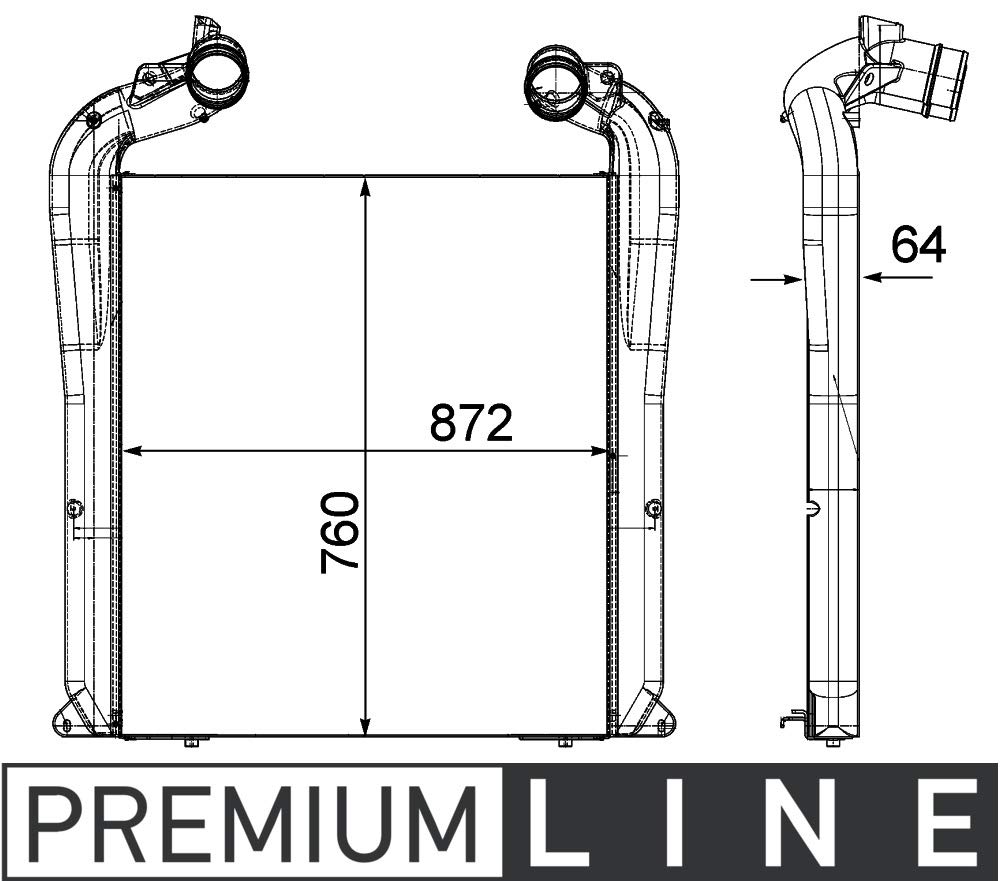 MAHLE CI 144 000P Ladeluftkühler BEHR PREMIUM LINE von MAHLE