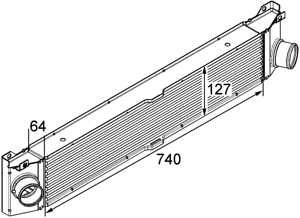 MAHLE CI 158 000P Ladeluftkühler BEHR PREMIUM LINE von MAHLE