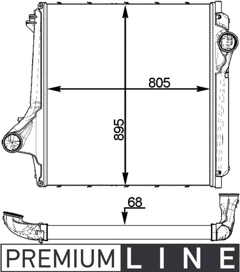 MAHLE CI 374 000P Ladeluftkühler PREMIUM LINE von MAHLE