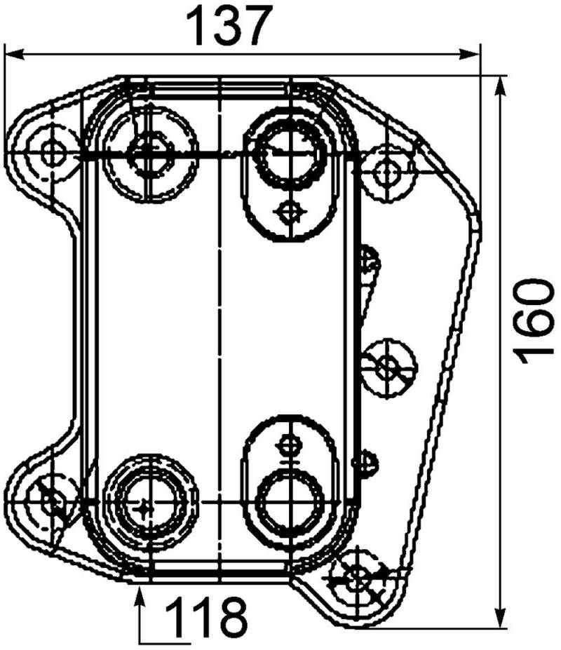MAHLE CLC 105 000P Ölkühler Motoröl u.a. passend für MERCEDES E-KLASSE (W210) von MAHLE