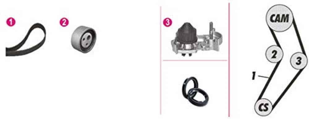 MAHLE CPK 6 000P Wasserpumpen-Kit PREMIUM LINE von MAHLE