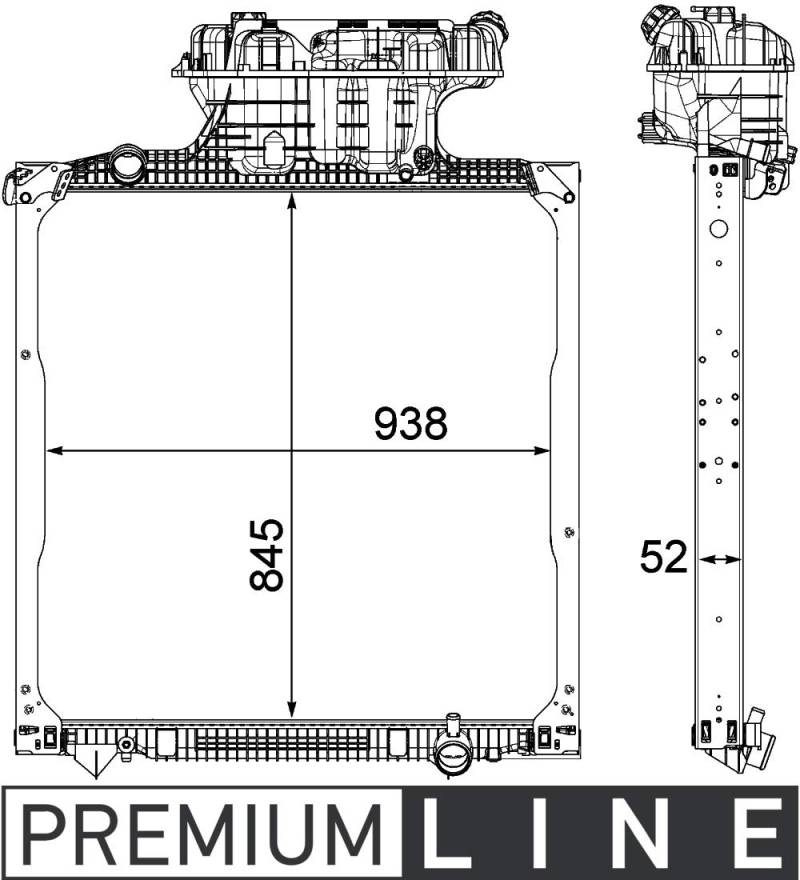 MAHLE CR 1039 000P Kühlmittelkühler BEHR PREMIUM LINE von MAHLE