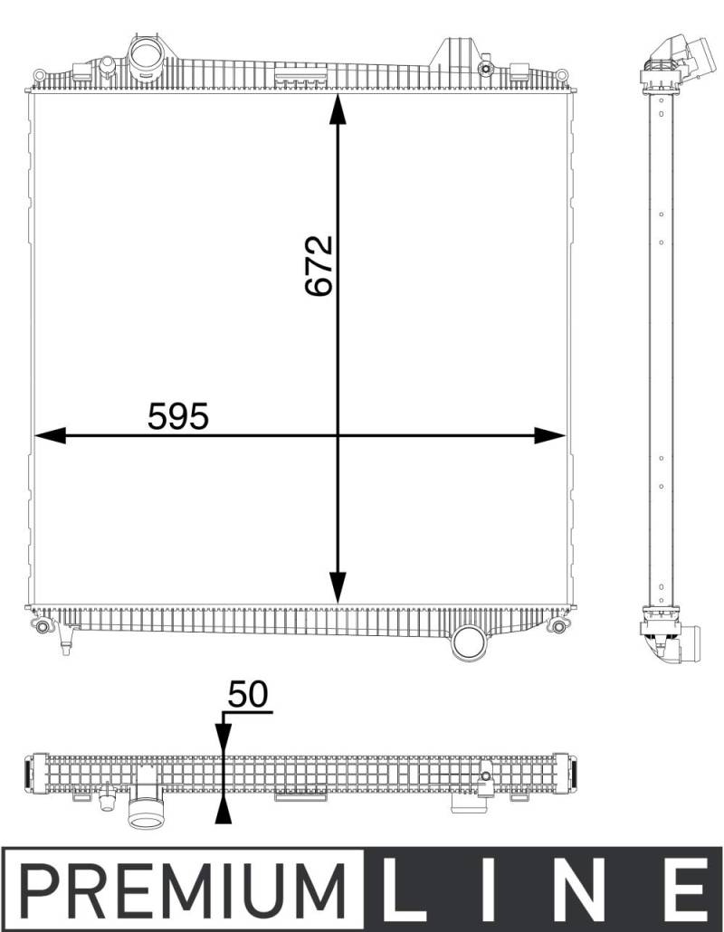 MAHLE CR 106 000P Kühlmittelkühler BEHR PREMIUM LINE von MAHLE