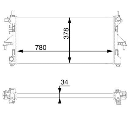 MAHLE CR 1069 000S Kühlmittelkühler von MAHLE