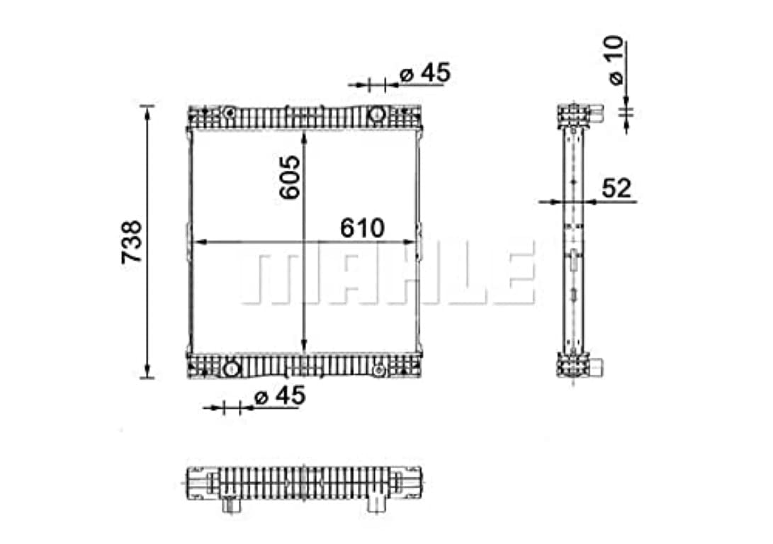 MAHLE CR 109 000P Kühlmittelkühler u.a. passend für MERCEDES CITARO (98-) **PREMIUM LINE** von MAHLE