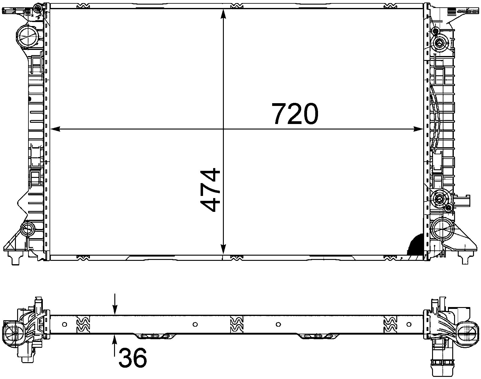 MAHLE CR 1134 000S Kühlmittelkühler BEHR von MAHLE