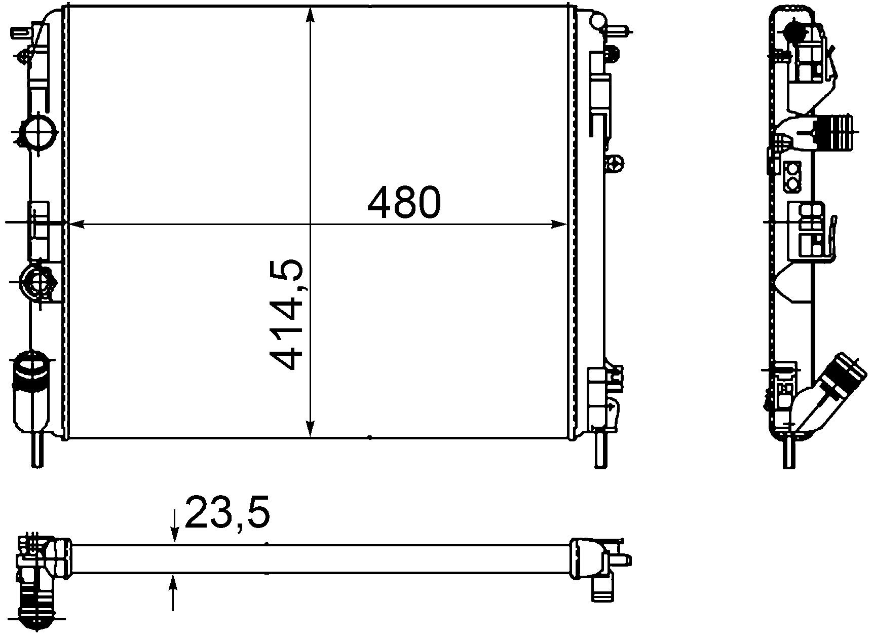 MAHLE CR 1145 000P Kühlmittelkühler BEHR PREMIUM LINE von MAHLE