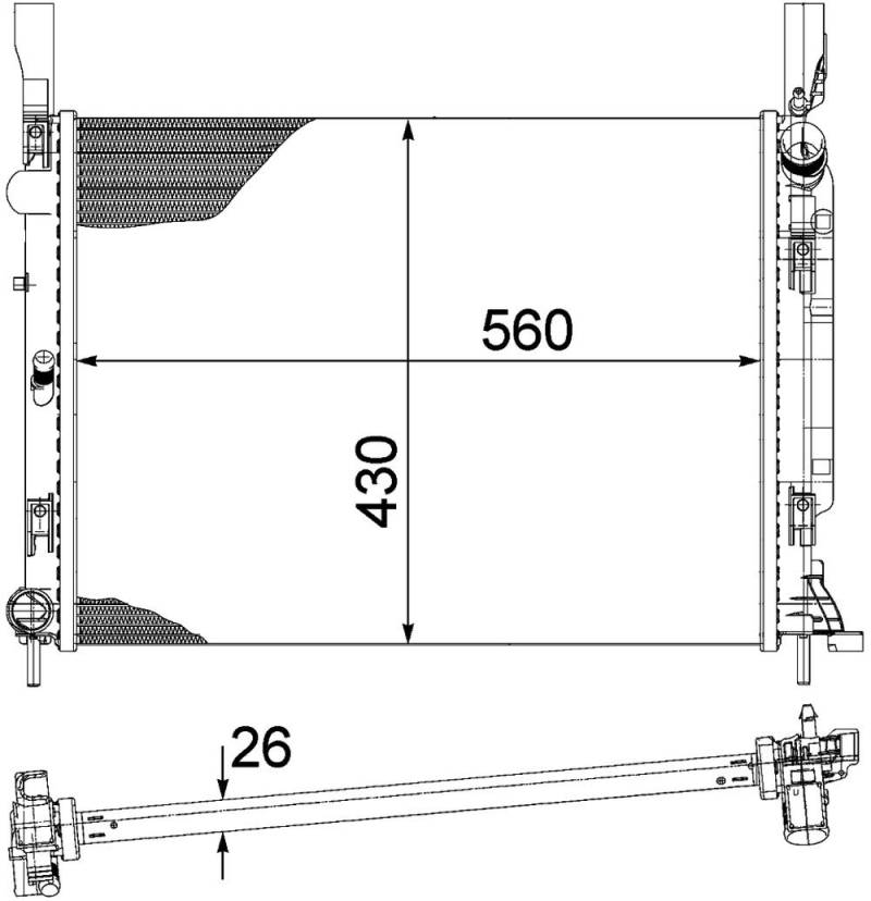 MAHLE CR 1154 000P Kühlmittelkühler PREMIUM LINE von MAHLE