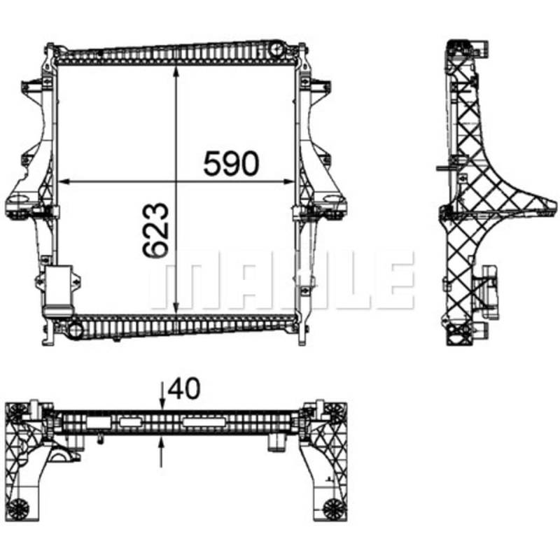 MAHLE CR 1172 000P Kühlmittelkühler PREMIUM LINE von MAHLE