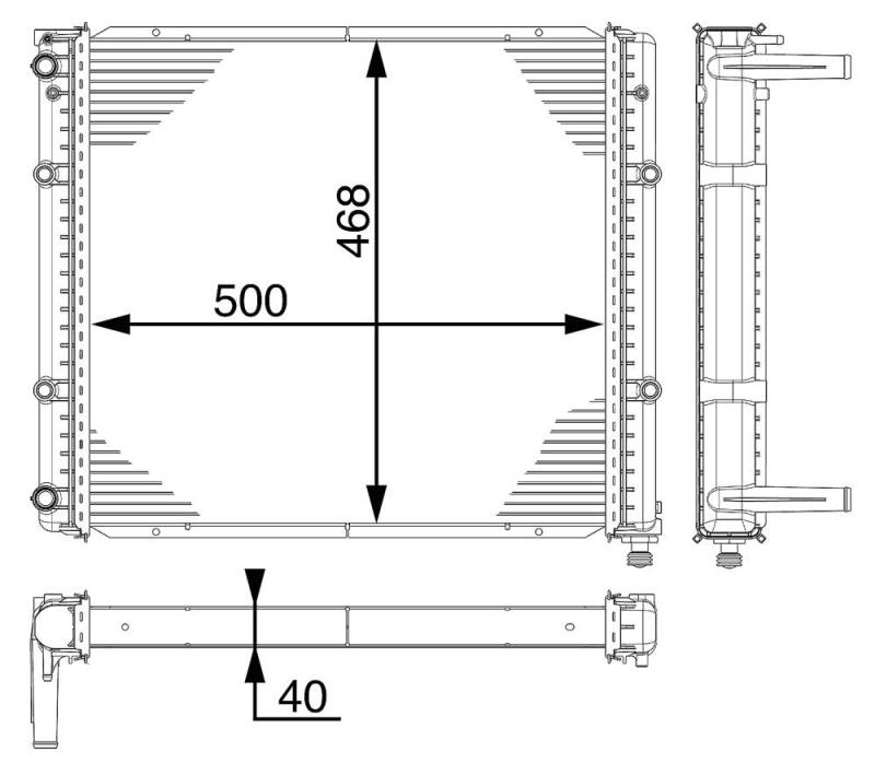 MAHLE CR 118 000P Kühlmittelkühler BEHR PREMIUM LINE von MAHLE